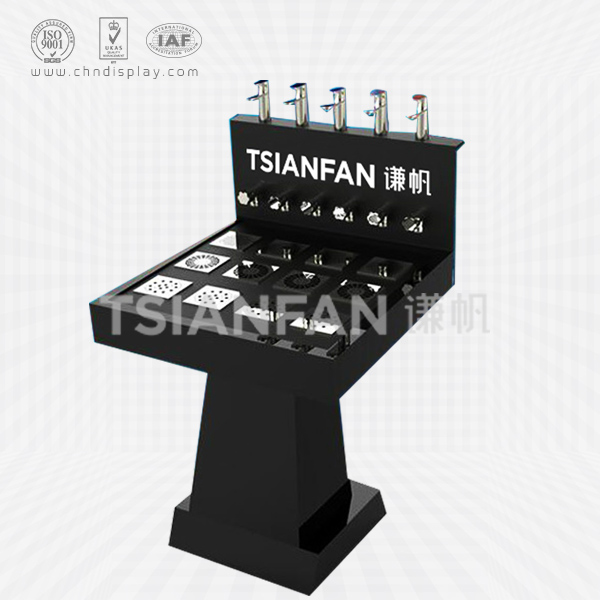 floor standing grey metal floor drain display rack-fd2007