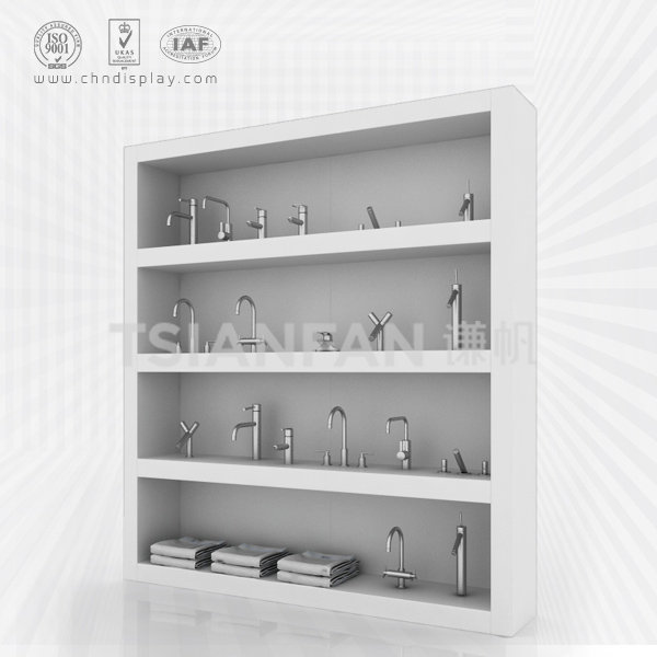 high quality mdf faucet display stand/sanitary ware display stand-vl2022