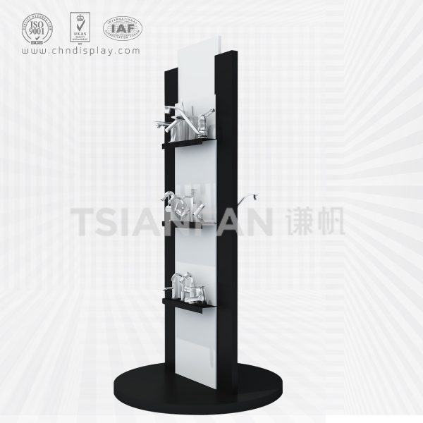 black faucet display stand,double-sided-vl2001