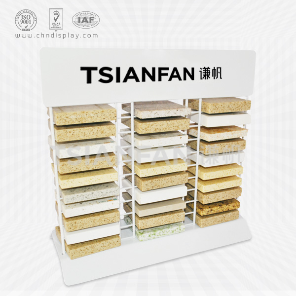 desktop iron wire stand for artificial stone-three columns-srt2010