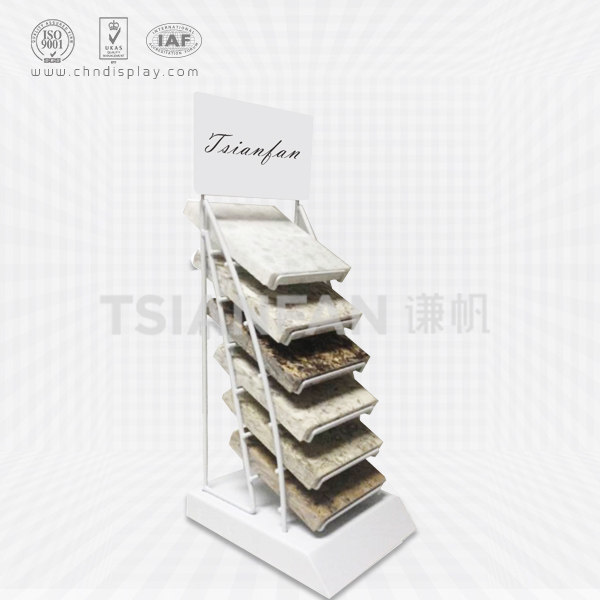 small quartzite sample wire table display rack-srt907