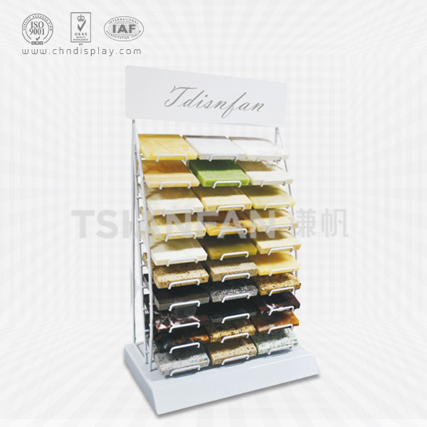 high-quality quartz stone countertops wire display rack-srt036