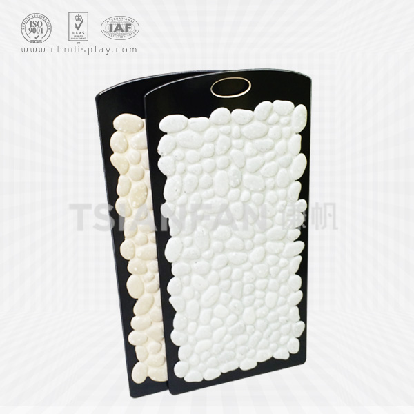 artificial stone pebbles portable display board-ps2042