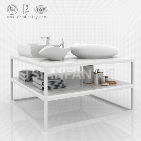 bathroom washroom facility display stand/washing basin squatting toilet holder rack-vb2015