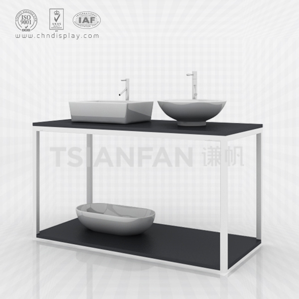 floor stand metal bathroom sink wash basin display rac-vb2014