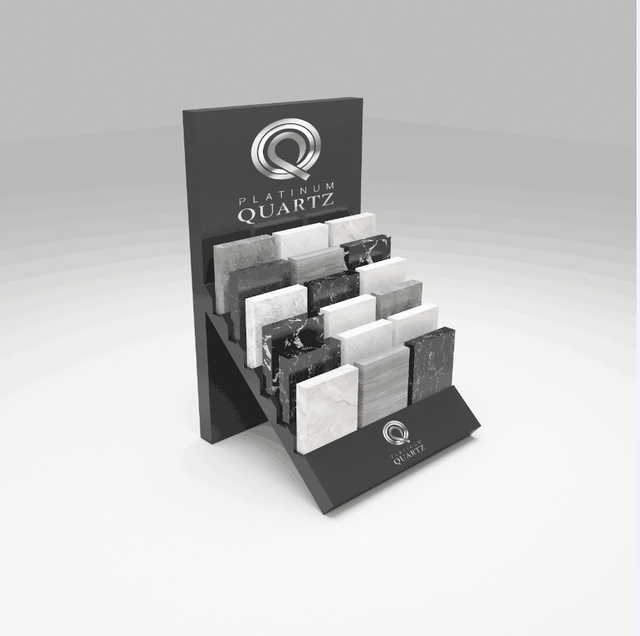 quartz stone sample table display for cambrica-srt312