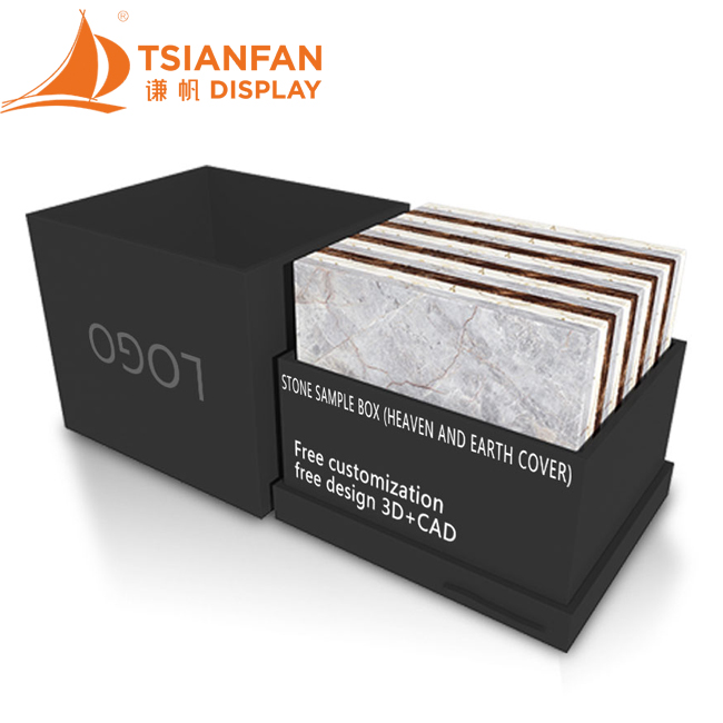 packaging box display of marble quartz slab tile stone samples-pb2012