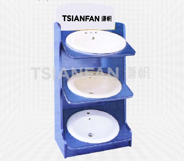 bathroom wash-basin display rack