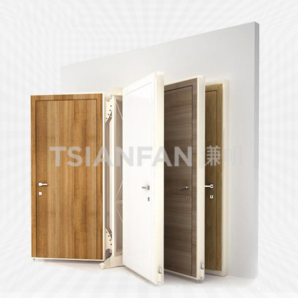 custom made metal floor standing cabinet door display rack-d2005