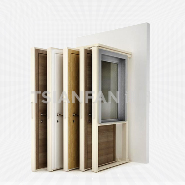 push pull wood door display rack stand-d2010