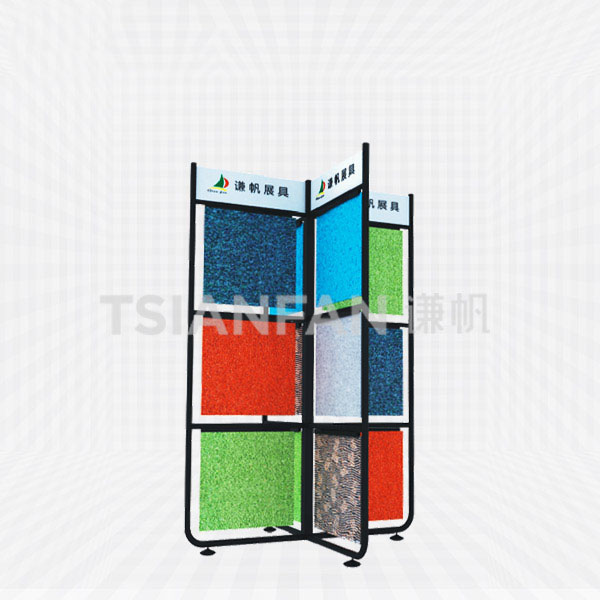 fancy carpet sample display rack,4 pages-ce2006