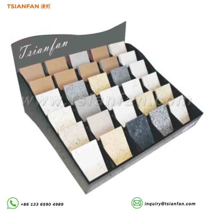 acrylic quartz stone countertops display rack-srt026