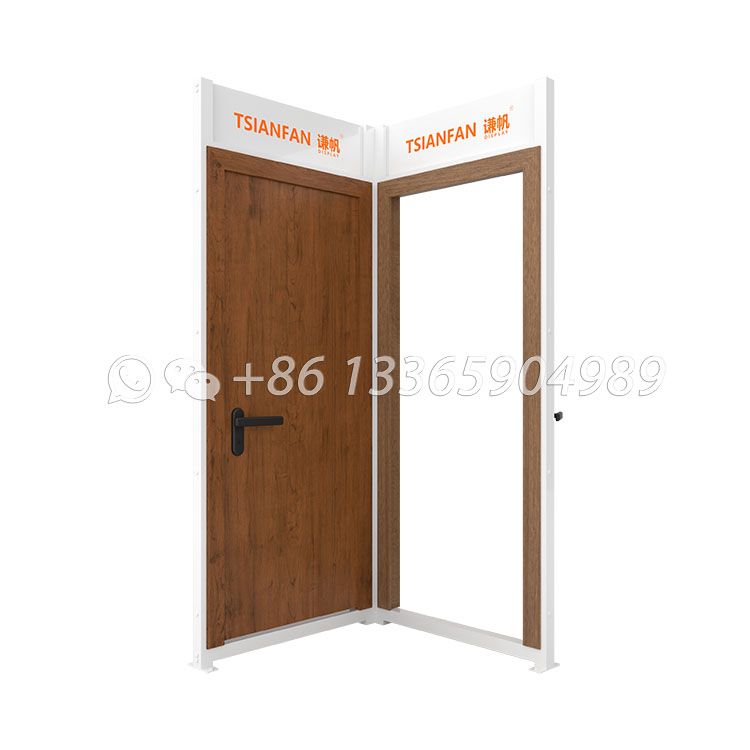 wooden door display stand custom door displays-KK140
