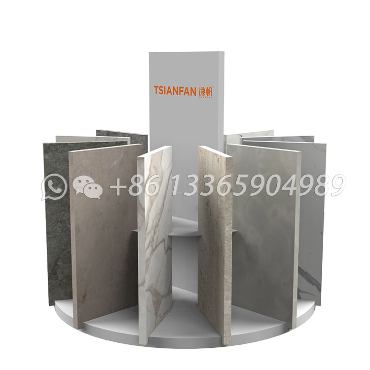 Rotatable Quartz Display Stand Stone Countertop Display Rack-SRT2011 - Image 4