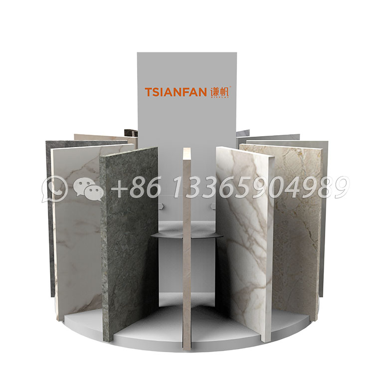 Rotatable Quartz Display Stand Stone Countertop Display Rack-SRT2011 - Image 3