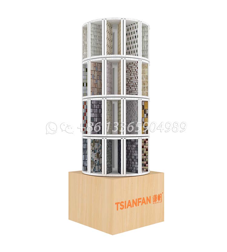 Rotating Cylinder Mosaic Display Rack-ML028 - Image 4