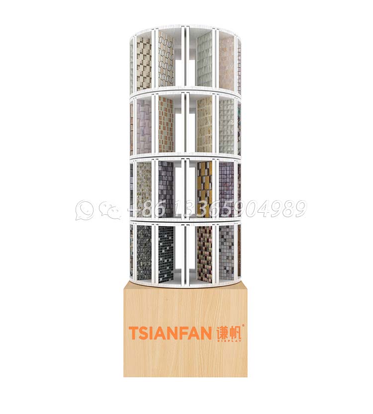 Rotating Cylinder Mosaic Display Rack-ML028 - Image 3