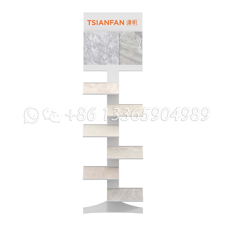 Staggered Slant Tray Stone Display Rack-CE145 - Image 4