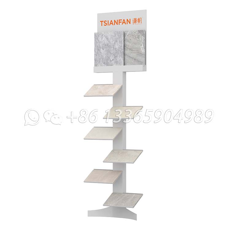 Staggered Slant Tray Stone Display Rack-CE145 - Image 6
