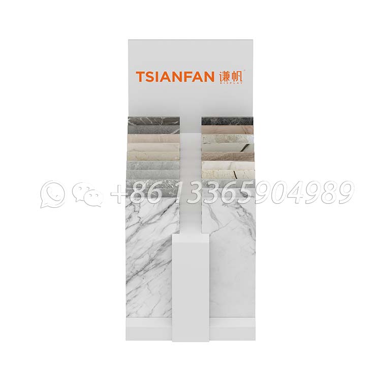 L-Shaped Slotted Stone Sample Display Rack-CE2208 - Image 3
