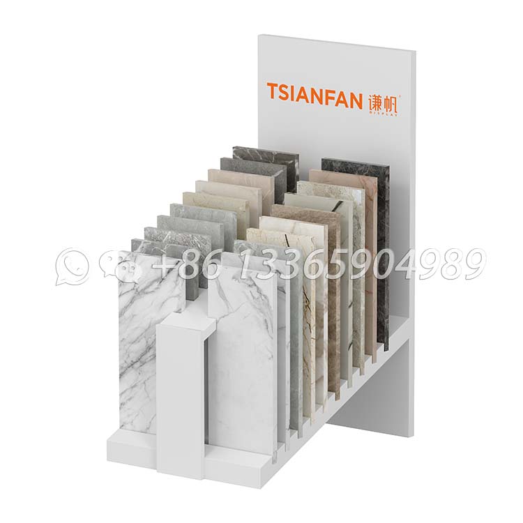 L-Shaped Slotted Stone Sample Display Rack-CE2208 - Image 5