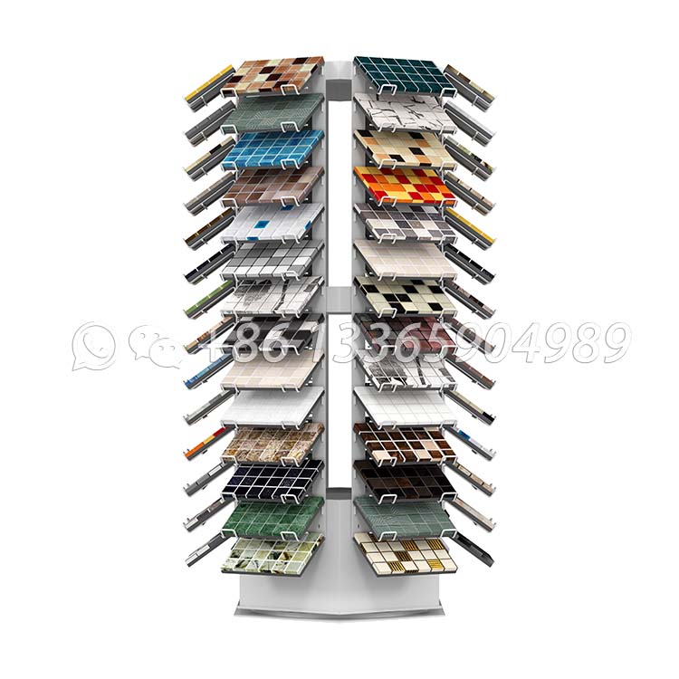 Double-sided Tilt Mosaic Rotating Display Rack-ML933