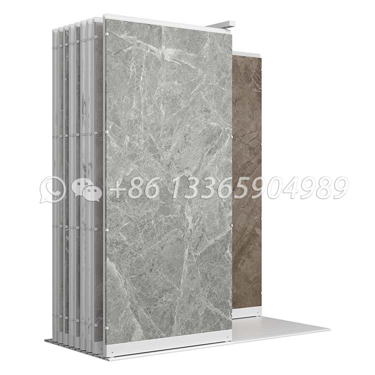 natural slab stone display stand pull-out display rack-SG1006