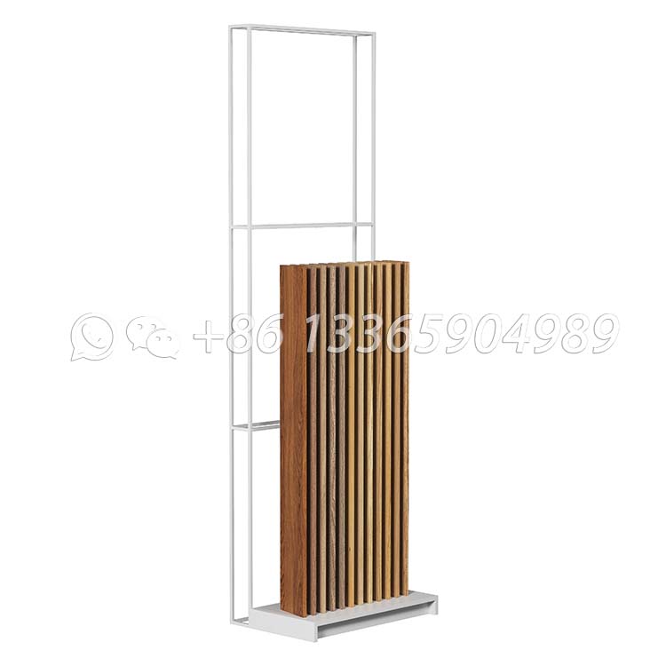 wooden floor slot display stand flooring showroom displays-WE045