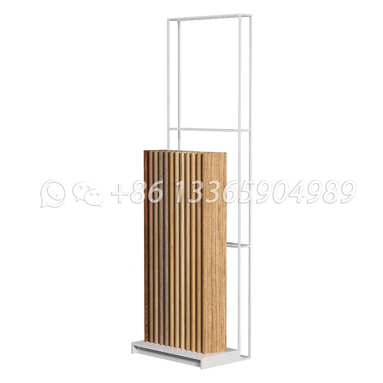 wooden floor slot display stand flooring showroom displays-WE045 - Image 4