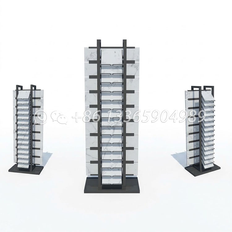 customized quartz stone ceramic tile display racks-ce085