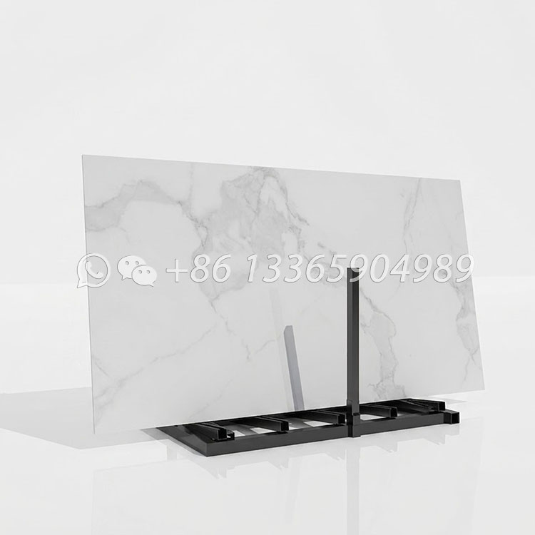 Metal large shelf marble slate display rack outdoor display