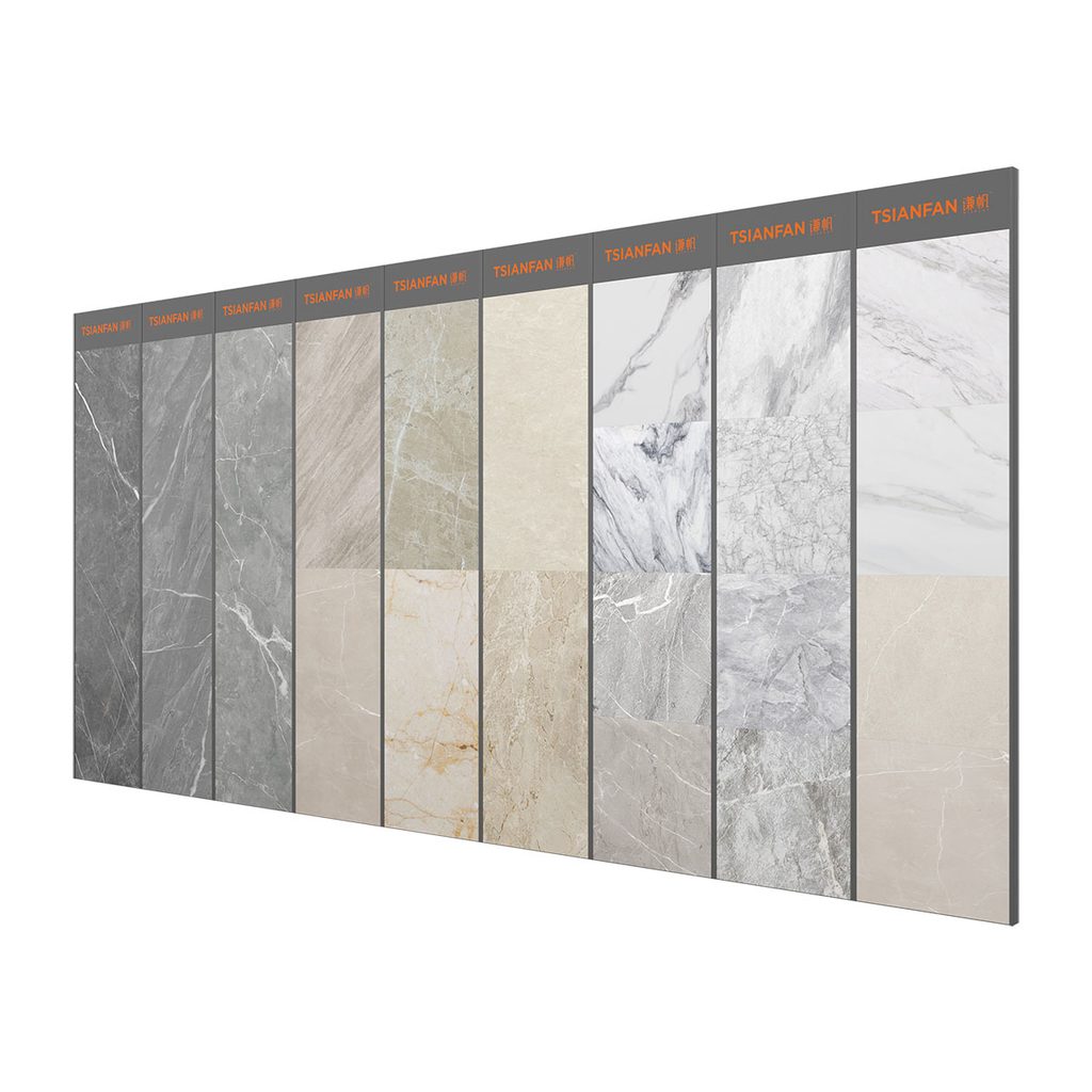 wall mounted tile display system