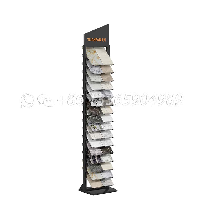 Contemporary artificial quartz stone display stand boutique floor tower-SRL005