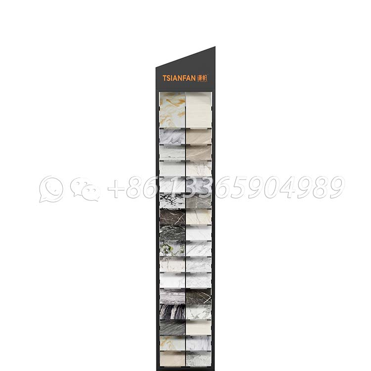 Contemporary artificial quartz stone display stand boutique floor tower-SRL005 - Image 6