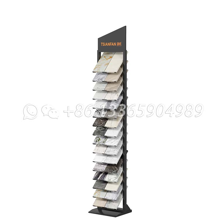 Contemporary artificial quartz stone display stand boutique floor tower-SRL005 - Image 4