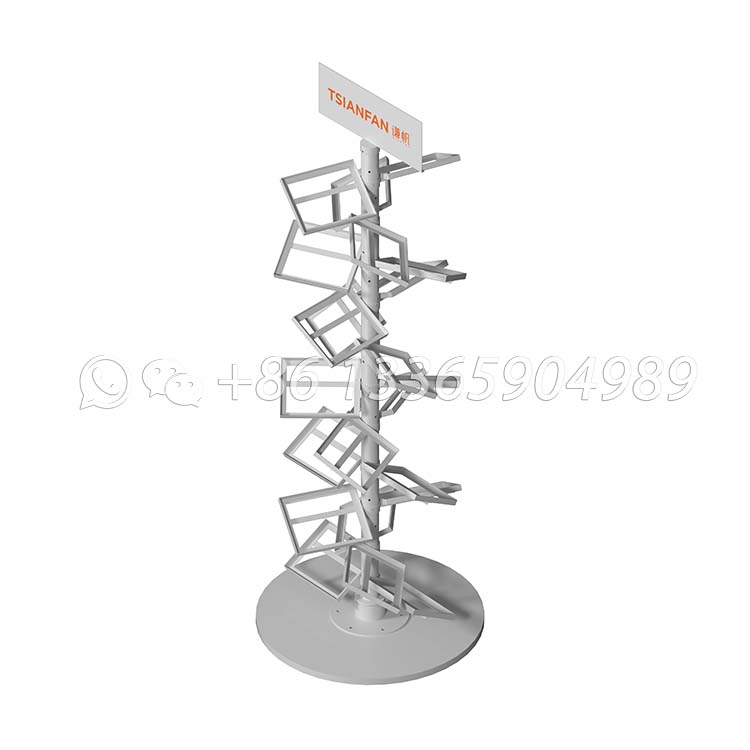 black rotating granite stone display rack flooring manufacturer tile sample display-SRL010 - Image 4