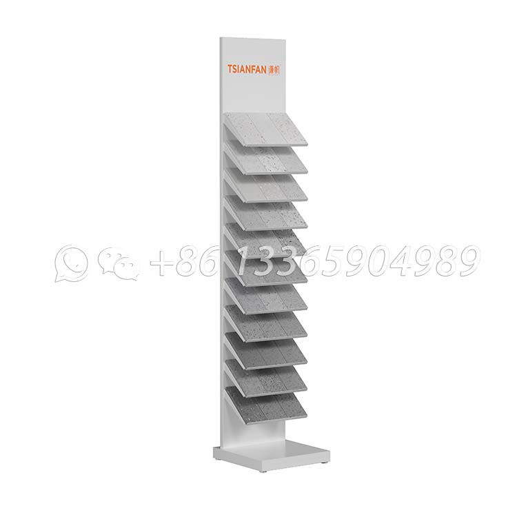 Artificial stone display rack metal display rack for exhibition hall-SRL087