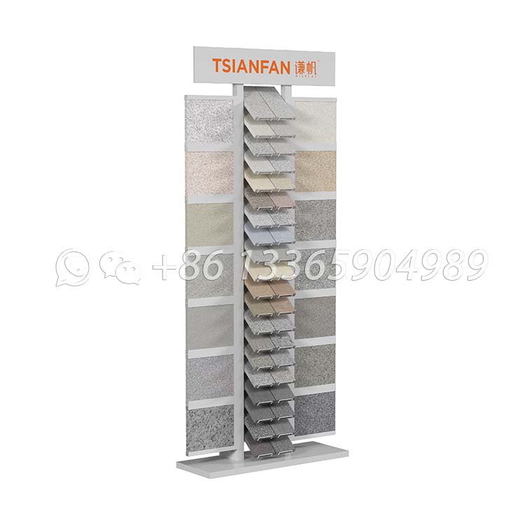 vertical sample stone display stand tile display rack manufacturers-SRL138