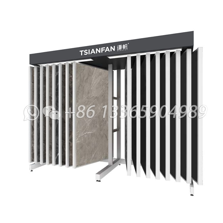 turning page tile sample stand retail showroom solutions-CF009