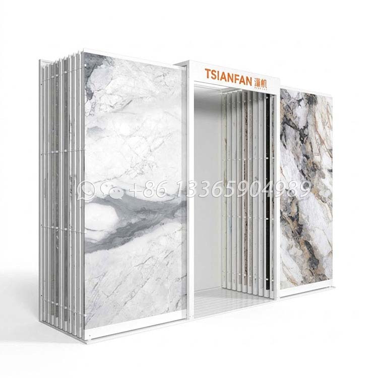 push pull stone display stand artificial stone sample display-CT914