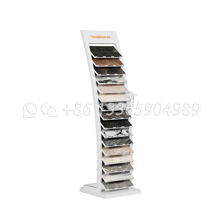 metal granite display rack quartz sample display ideas-SRL017