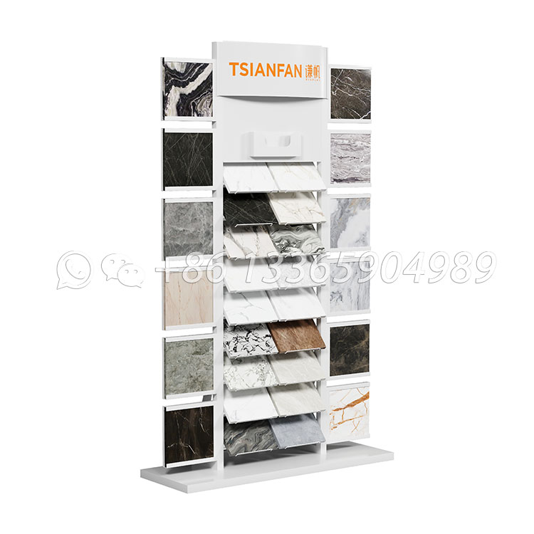 high quality artificial stone display stand freestanding display rack-SRL138