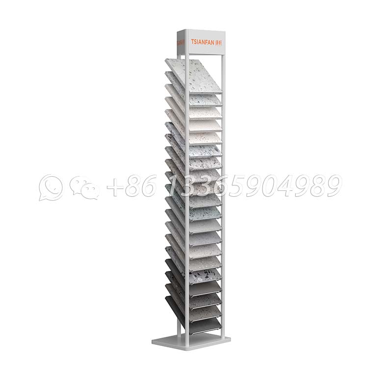 Floor display organizer stone flooring showcase quartz stone sample rack-SRL004