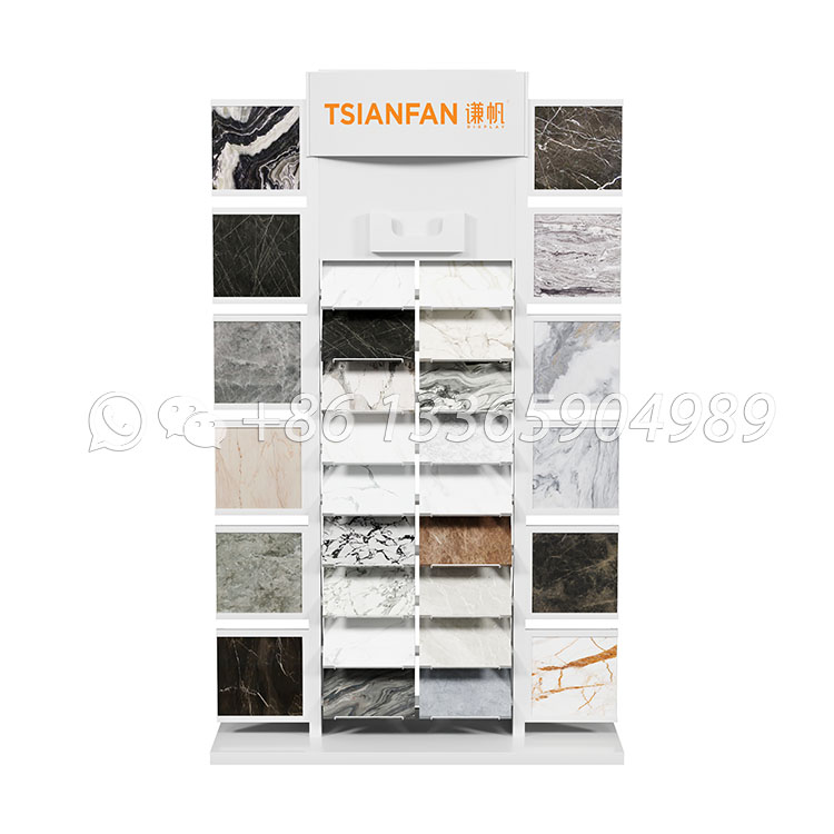 high quality artificial stone display stand freestanding display rack-SRL138 - Image 3