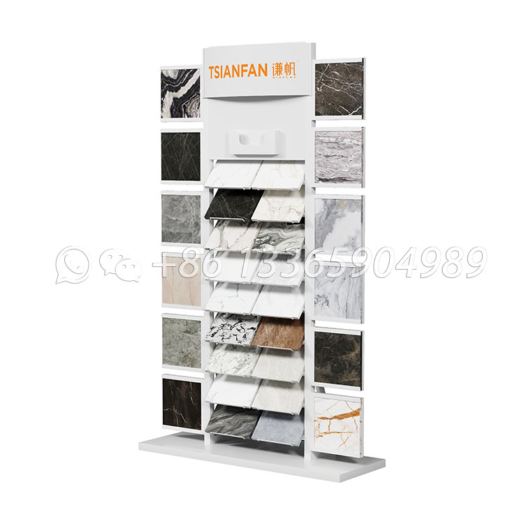 high quality artificial stone display stand freestanding display rack-SRL138 - Image 4