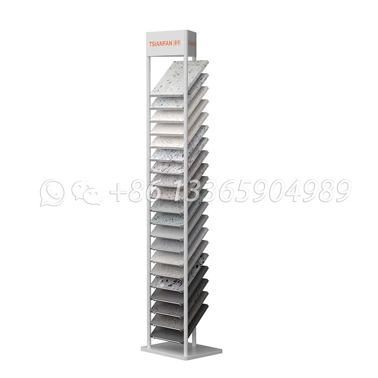 Floor display organizer stone flooring showcase quartz stone sample rack-SRL004 - Image 3