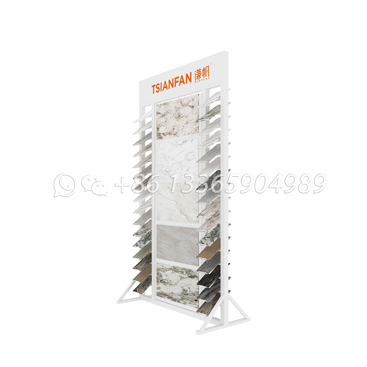 Freestanding vertical tile rack with adjustable slots-SRL954