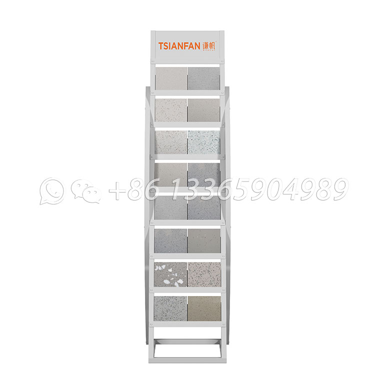 Freestanding Inclined Tile Sample Display Rack for Stone and Ceramic Showrooms-srl008 - Image 5