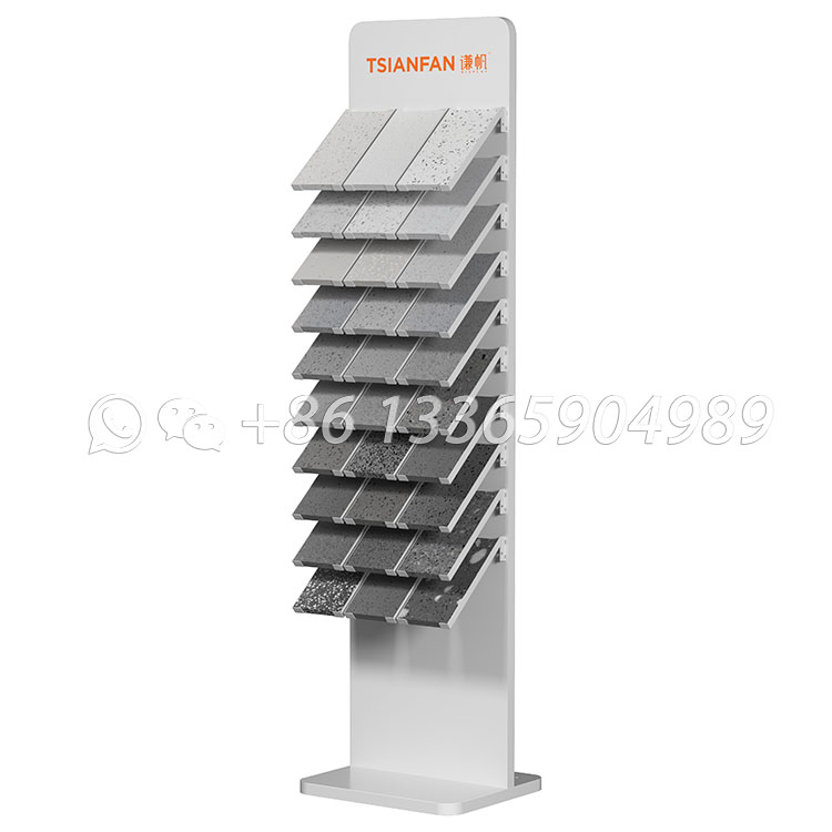 Sleek Artificial Stone Display Rack Premium Display Stand Design-SRL046