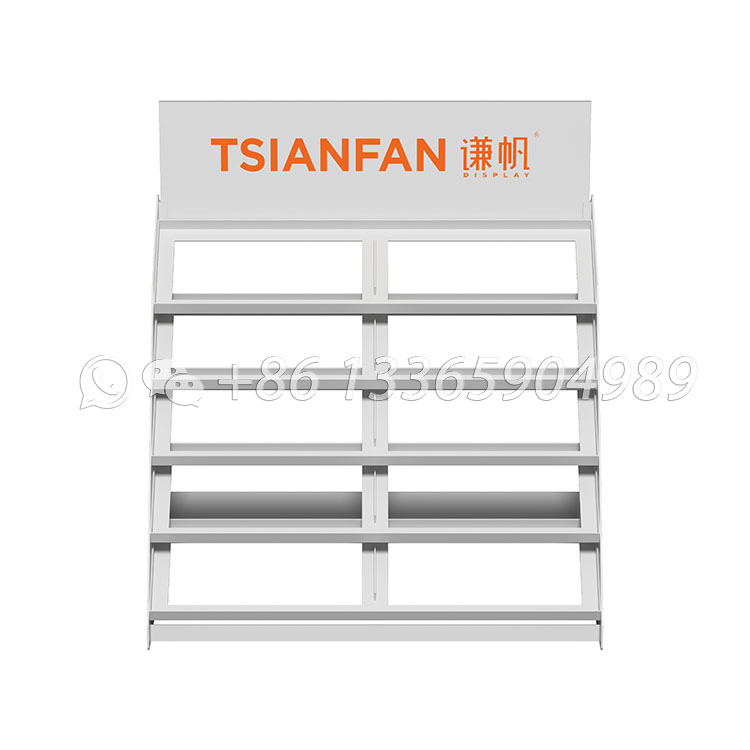 sleek floor stands for showcasing granite panel rack-SRT905 - Image 5
